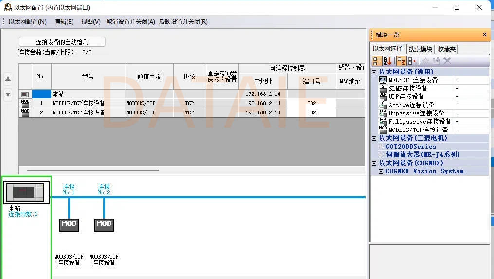 【经典案例】三菱plc通过以太网通讯模块可以进行多屏无线监测